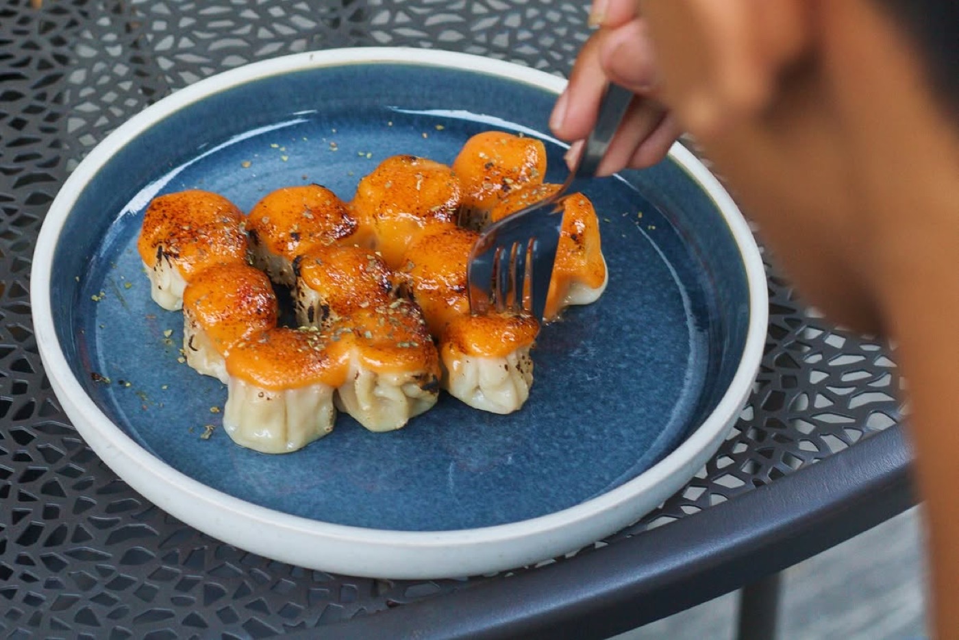 Dimsum mentai dengan saus torch